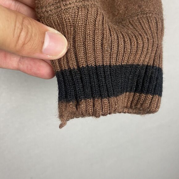 Kuhl Sweater Womens XL Brown Black Merino Wool 1/4 Zip Pullover Ladies Jacket - Picture 3 of 10